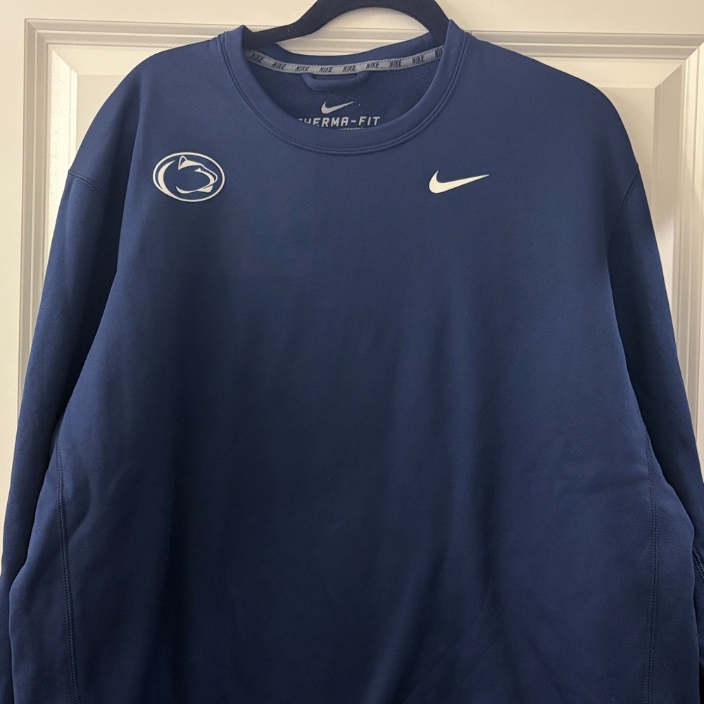Nike Men's Navy Crewneck Sweater Penn state